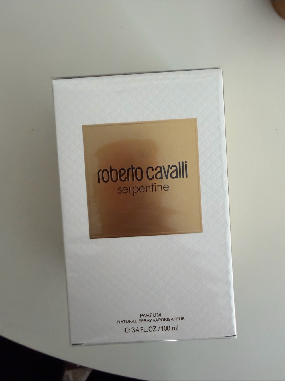 Roberto Cavalli White Box with Gold Serpent Accent